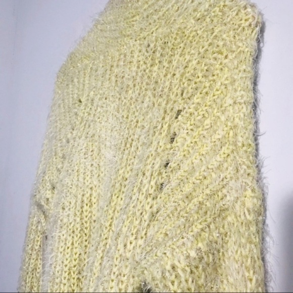 ANTHROPOLOGIE Larkin Shimmer Cardigan Yellow - Picture 11 of 14